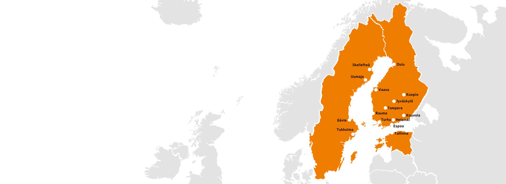 Telinekataja kartalla