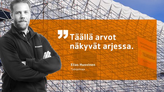 Kesätyönjohtaja Elias Huovinen tähtää ylämummoon