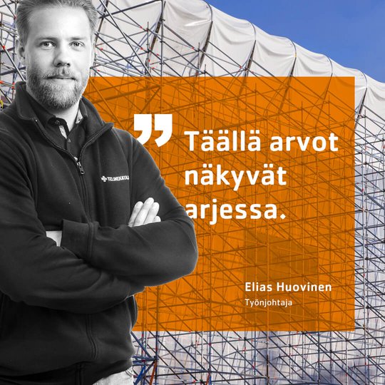 Kesätyönjohtaja Elias Huovinen tähtää ylämummoon