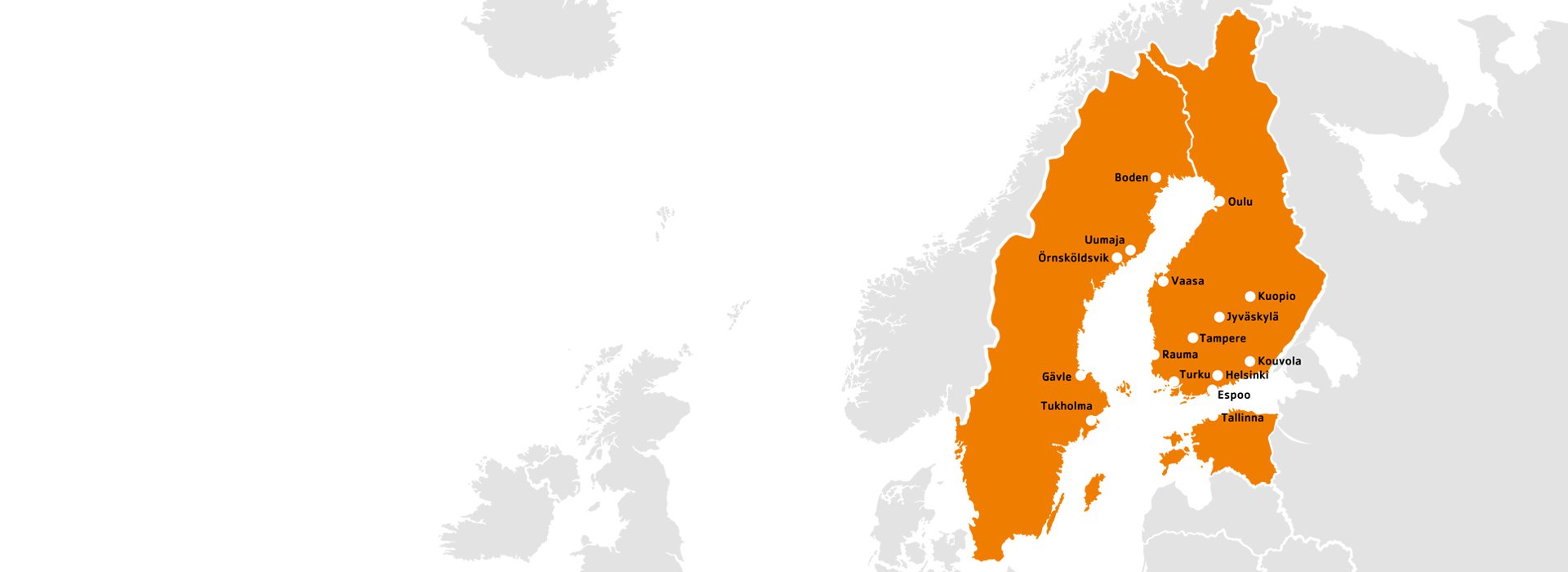 Telinekataja kartalla