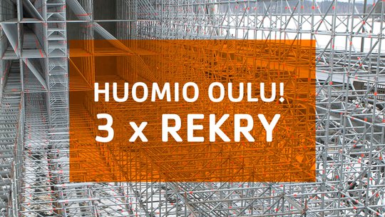 3 x REKRY: HSE-valvoja, työnjohtaja ja nokkamies. Tule töihin projektikohteeseen Stora Enson Oulun tehtaalle.